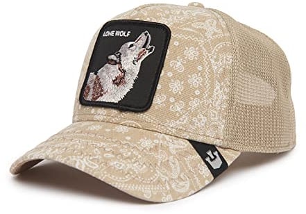 Goorin Bros. Unisex Farm Collection Trucker-Kappe, verstellbar, Netzstoff Baseballkappe, Hellbraunes Paisley (Sign O' The Times), One Size