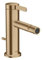 hansgrohe AXOR One Einhebel-Bidetmischer mit Zugstangen-Ablaufgarnitur, Ausladung 113 mm, 48210140, Farbe: Brushed Bronze