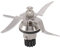 Lame de Rechange pour mélangeur en Acier Inoxydable Lame antirouille 12 Dents Compatible avec 1.0 Monsieur Cuisine Connect, Shaker Food Processor tête de mélangeur en Acier Inoxydable