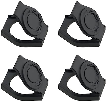 Ruiwaer 4PCS Universal Webcam Cover, Desktop Computer External Webcam Lens Cover Shutter Cap Hood, Streaming Web Camera Privacy Cover Clip, Black