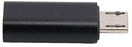 ASHATA Adaptador Tipo C a Micro USB, Conector de Conversión Micro USB Macho a Tipo C Hembra, Convertidor de Carga USB de Línea de Datos para Teléfono Celular, Computadora Portátil,