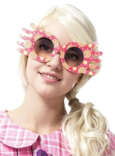 Funidelia | Occhiali Luna Lovegood per donna Luna Lovegood, Harry Potter, Hogwarts - Accessori per Adulto, accessorio per costume - Rosa