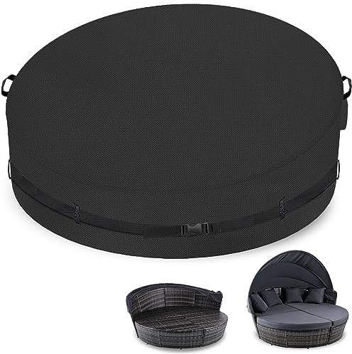 Cubierta para isla solar, resistente 600D Oxford, resistente al agua, con revestimiento UV y poliuretano y alta resistencia al desgarro, con asa de transporte y orificios de ventilación (190 x 90 x