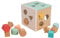 Owl & Fox TP Toys Cube d’Activités en Bois FSC Trieur de Formes Éducatif – 14,9 x 14,7 x 14,9 cm – Dès 12 Mois