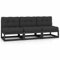 ARKEM 3-Sitzer-Sofa mit Kissen Kiefer Massivholz Lounge Sofa Outdoor GartenmöBel Lounge Loveseat Sofa Muebles De Jardin Lounge Set