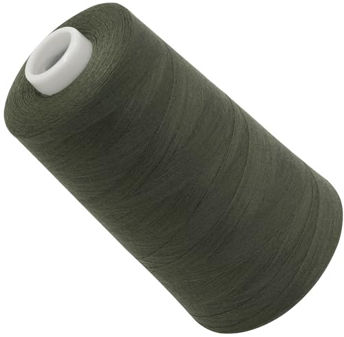 AERZETIX - C72788 - Nähgarnkonus 120 (40/2) 4000 m - aus polyester - konfektion, kurzwaren, garn, kordel, schnur, nähen, kleidung, faden - farbe grün- Flechten