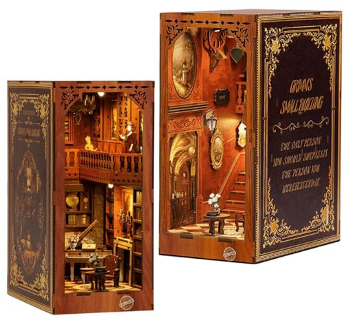 DIY Book Nook - Kit de serre-livres d'astronomie - Maison gothique miniature - Puzzle 3D pour adulte (salle de piano)