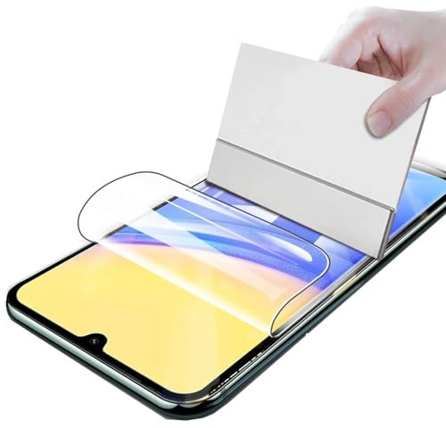 2 Pièces Film d'hydrogel pour Samsung Galaxy A35 5G (6.6 Pouces), Transparent TPU Souple écran protection [Haute sensibilité]