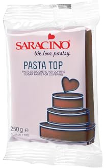 Saracino braune Fondant zum Bedecken, 250 g, hergestellt in Italien