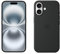 Apple iPhone 16 (256 GB) - Blanco + Funda de Silicona con MagSafe - Negro
