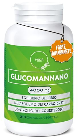 Mekià® GLUCOMANNANO FORTE DIMAGRANTE inibitore della fame-blocca Perdita peso toglifame,elimina l'appetito .Glucomannano elimina adipe stop fame glucamannano antifame,Forte slim dimagrante