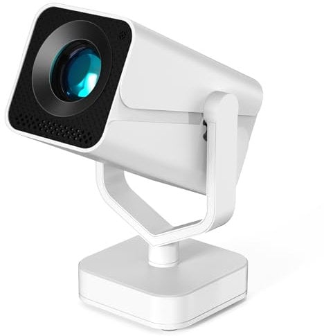 【Elektrischer Fokus】Mini Beamer Auto Trapezkorrektur 270° Drehung Tragbarer Heimkino Projektor Full HD 1080P Unterstützt Bluetooth WiFi6 AKATUO Portable Smart Videoprojektor für Phone/TV Stick/Outdoor