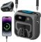 DriveNova Ventilatore da Cintura Portatile,10000mAh Ventilatore a Batteria con 5 Velocità,36H Ventilatore a Vita Portatile USB Ricaricabile con Power Bank e Torcia,Mini Ventilatore Maglietta con Clip