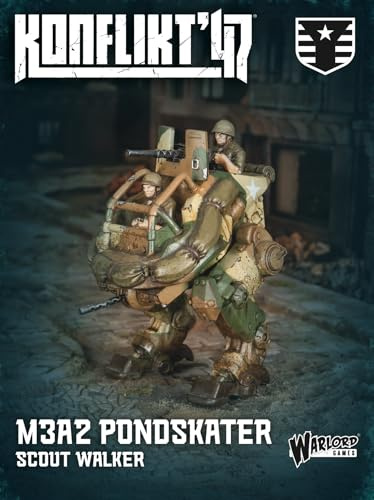Warlord Games M3A2 Pondskater Scout Walker - United States Miniature for Konflikt 47 Highly Detailed 28mm Scale Miniature
