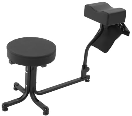 Pediküre Hocker, 2 in 1 Fußablage Fusspflege Stuhl Höhe 41 cm mit Staubreinigungsventilator, Fußpflege Pediküre Beinauflage tragbar für SPA Salon Nagelstudio (Schwarz)