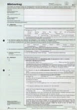 RNK 523 Kaufverträge und Mietverträge Mietvertrag Universal A4