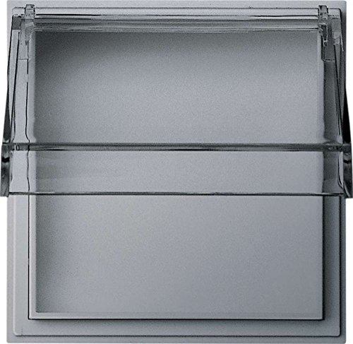 Gira 040965 Adapterrahmen transparenter Klappdeckel Gira TX_44 (WG UP), alu