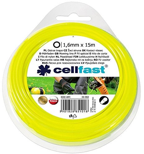 Cellfast Mähfaden, gelb, 1,6mm X 15m