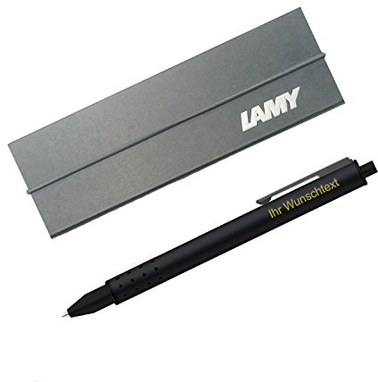 Lamy Tintenroller swift Modell 331, inkl. Laser-Gravur, Farbe matt schwarz