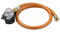 Weber Schlauch und Regler - für Q1000, Go-Anywhere, Performer Deluxe, Neutral, Metall, Orange, 1.83 Meter, 1 Stück