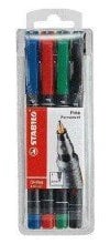 Stabilo© Folienschreiber OHPen universal Superfein, permanent, 4er Etui