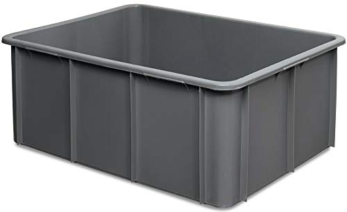 BRB Schwerlastbehälter, Euro-Format 800x600x320 mm, Inhalt 120 Liter, grau