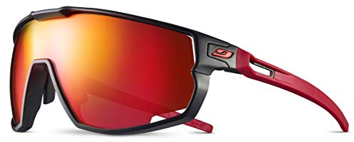 Julbo Men's Rush Sunglasses, Schwarz/Rot, L