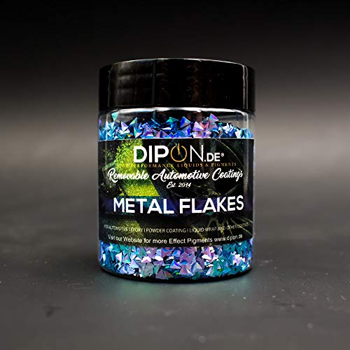 Effektpigment 3D Neon Blue Triangle Flake Glitter Polyester EFfekt Farbpigment für Epoxidharz Resin Epoxy Autolack Aquarell Seife Kunst Geode