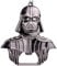 Apribottiglie Darth Vader come portachiavi, nero lucido, lavorazione solida 55mmx60mm, per il bar della casa & on the road - regalo divertente per i fan di Star Wars