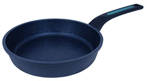 Arcos Thera Sartén Antiadherente de 20 Cm para Inducción, Gas y Vitrocerámica. Sartén de Cocina Pequeña de Aluminio Fundido con Mango Ergonómico Extraíble y Apta para Lavavajillas. Color Negro y Azul