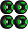 Bones Skateboard Skateboard Wheels Rollen 100 s V5 54 mm OGF schwarz (Set 4)