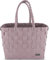 normani Großer Einkaufskorb 25 L Shopper Einkaufstasche Strandtasche mit langen Henkel aus 80% recyceltem Material Farbe Dusty Pink