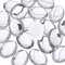 FINGERINSPIRE 20 Stück 30 x 41 mm extra große flache Rückseite Oval Acryl selbstklebende Strass-Edelsteine Stick mit Behälter, Cabochons, klare Aufkleber, Acryl-Juwelen für Kostümherstellung, Cosplay