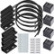 Gebildet Kit Interruttore Magnetico Reed 5V/12V/24V/230V NC NO Allarme Porta Finestra Sicurezza/Interruttore Magnetico Porta/Interruttore Contatto Magnetico/Interruttore Reed per GPS