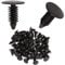 100 Pcs Car Retainer Clips Universal Fir Tree Trim Clip Black Car Body Trim Clips 7.5mm Hole Car Door Trim Bumper Rivets for Car Panel Trim Maintenance
