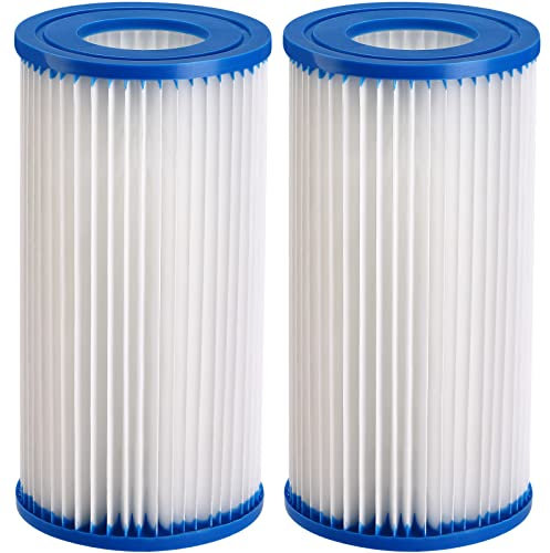 Monzana® Filterkartuschen Größe III 205x105mm 2er Set Typ A Auswaschbar Wasserfilter für Pool Whirlpool Schwimmbecken SPA