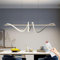 Mikeru LED Pendelleuchte esszimmer,Esstischlampe 120cm modernes Spirale Design hängeleuchte schwarz,dimmbare mit Fernbedienung LED Hängelampe fürHängelampe esszimmer Arbeitszimmer Küche