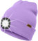 ATNKE LED Beleuchtete Mütze mit Licht,Wiederaufladbare USB 4 LED Beleuchtete Laufmütze Extrem Heller Lampe Winter Warme Stricken Mütze Technik Geschenke für Herren und Damen/Taro Purple