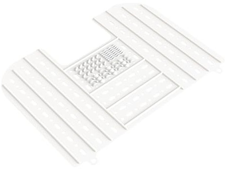 Cubierta plegable para fregadero - Tapa para fregadero compacta plegable con lazo de montaje,Gadgets plegables de viaje para autocaravana, cepillo de maquillaje de belleza de silicona, estera Jomewory