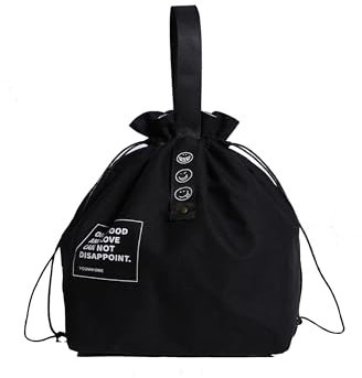 Taicols Borsa Termica Porta Pranzo 8L - Impermeabile e Pieghevole, 28x20x15CM - Per Ufficio (Nero)