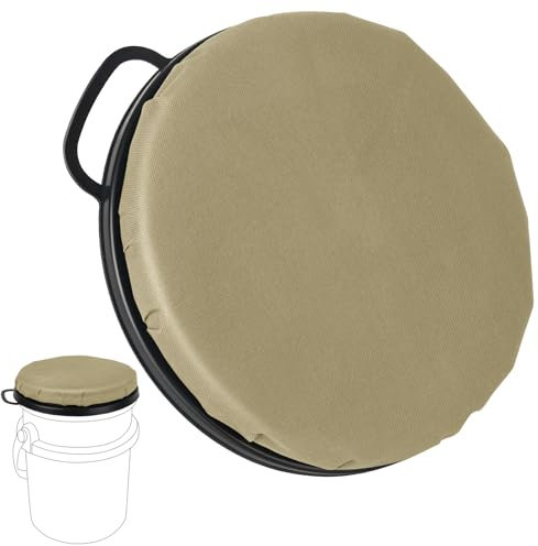 Yeti Eimersitz nur für Yeti-Eimer, 360 Grad drehbarer Eimerdeckel für Yeti Eimer, Sitzkissen für Angeln, Jagd, Autowäsche, Baseball-Training, Werkzeug-Organizer, Camping