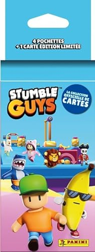 Panini Stumble Guys Trading Cards Blister 4 Hüllen + 1 Karte Limited Edition, 004841KBF4