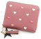 CLKE Porte Monnaie Fille en PU Cuir,Portefeuille Femme Mignon avec Pendentif,4 Emplacements Cartes,2 Sac à Monnaie,1 Poche à Fermeture Éclair,Moins de 10 Euros,Rose Foncé