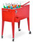 COSTWAY 76L Carrito Nevera con Ruedas, Carro de Bebidas Refrigerado Portátil con Abrebotellas y 2 Compartimentos, hasta 72 Horas, 40 x 79 x 87 cm, para Patio Fiesta Terraza