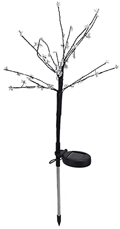 Solar-Rasenlicht, Solarleuchten für den Außenbereich, 2 Stück, Solar-Rasenzweige, LED-Sternlicht, Wasserdichte Dual-Mode-Hoflampe für Garten, Heimsicherheitssysteme