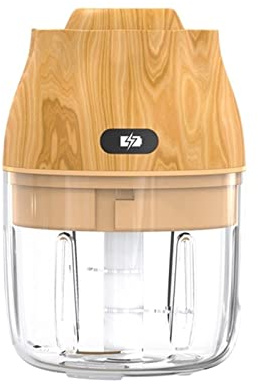 CHDWEY Masher Electric Wood Grain Kitchen Chopper Mini USB Garlic Masher Press Mincer Food Vegetable Chili Crusher Meat Kitchen Tools