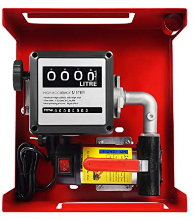Selbstansaugende Dieselpume, 200W 230V Dieselpumpe, 3600U/min Motordrehzahl Ölabsaugpumpe Selbstansaugend Ölpumpe, Heizölpumpe Automatische Zapfpistole Mit Drehgelenk