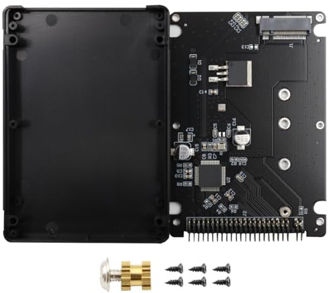 POFET Adaptateur M.2 convertisseur NGFF SATA vers IDE 2.5 avec boîtier de Disque Dur adapté aux Accessoires informatiques