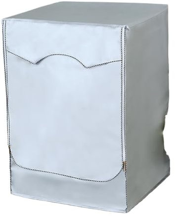 JMORCO Funda Lavadora Cubierta for Lavadora-Secadora, Cubierta for Lavadora, poliéster, Impermeable, Carga Frontal, Bloqueador Solar, Cubierta Antipolvo recubierta de Plata(60X50X85cm)