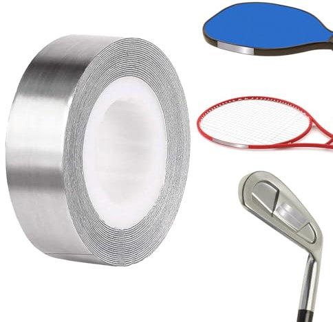 JOYOLA Golf Lead Tape, Golf Bleibandstreifen, 1.2cm x 107cm Selbstklebendes Bleiband, Golf-Gewichtsband, Bleigewichtsband für Golfschläger, Angeln, Tennisschläger, Pickleball, Badminton